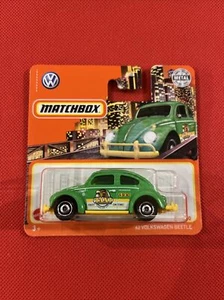 2021 Matchbox  1962 Volkswagen beetle short card taxi - Picture 1 of 3