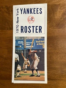 1970 New York Yankees Spring Training Roster & Schedule Pamphlet 9” x 12” - Picture 1 of 4