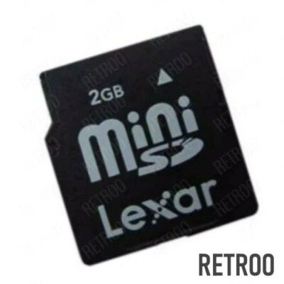 Lexar Mini-SD 2GB Memory card MiniSD for Mobile/Cellular Phones Retroo - Image 1 of 2