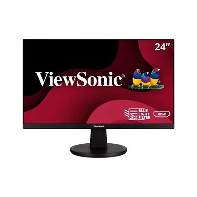ViewSonic VA2447-MH 24 Inch Full HD 1080p Monitor with Ultra-Thin Bezel, Adap... - Image 1 of 4