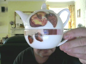 TEAPOT & CUP COMBINATION BIRTHDAY CHRISTMAS DRINK DECORATIVE SAVE THE ££££S - Picture 1 of 4