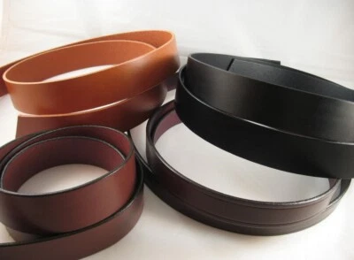 56+ inches  Multipurpose Finished Leather Strips Blanks Crafts 9-10 oz. 7 widths - Image 1 of 4