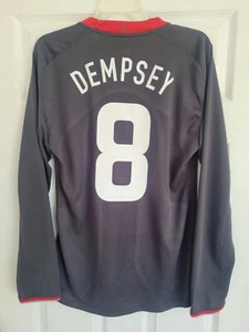 Nike USA US Soccer USMNT 2008/2009 Away Jersey PI LS Clint Dempsey #8 Size L - Picture 1 of 7