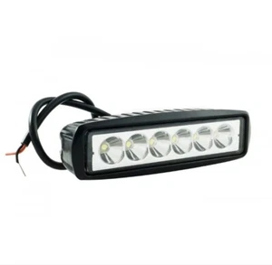 FARO A LED DA 18W LUCE BIANCA FREDDA DA LAVORO 6 LED PER AUTO MOTO FUORISTRADA - Foto 1 di 5