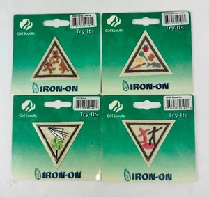 Girl Scouts Iron On Patches 59101 59102 59104 59142 Lot of 4 - Picture 1 of 6