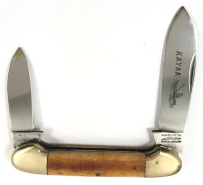 Parker Brothers Co Canoe Kayak Smooth Bone Folding Pocket Knife 1286-LX - Image 1 of 4