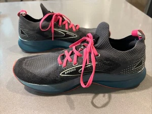 Brooks Levitate Stealthfit 5 Womens 10.5 B Shoes Gray Pink Running Walking - Picture 1 of 5