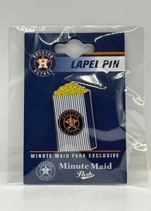 HOUSTON ASTROS Stadium Popcorn Minute Maid Park Exclusive Lapel Pin MLB Official - Picture 1 of 1