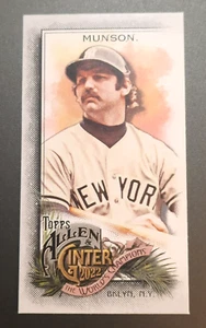 THURMAN MUNSON-MINI INSERT-2022 ALLEN & GINTER ⚾️ BASEBALL CARD-NEW YORK YANKEES - Picture 1 of 2