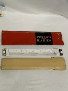Mannheim Rechenschieber - ACU-Math No 500 mit Etui & Anleitung Vintage gebraucht - Bild 1 von 11