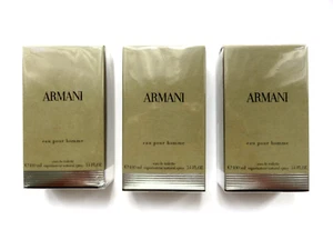 3 Flaschen Armani Eau Pour Homme Edt Spray, je 100 ml in OVP - Bild 1 von 9