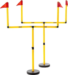 Youth Football Goal Post Set of 2 Kids Football Adjustable Field Goals Ages 4+ - Picture 1 of 12
