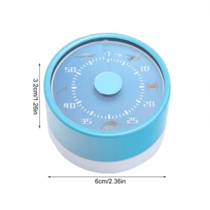 Kitchen Timer Cooking Reminder Wind Up Mechanical Countdown Clockwork Bell Alarm - Picture 1 of 24