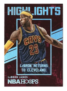 Lebron James 2015-16 Panini NBA Hoops Basketball LEBRON RETURNS TO CLEVELAND (Hi - Picture 1 of 2