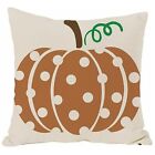  Fall Pillow Covers Orange Throw Pillow Cover 26" x 26" Polka Dots Pumpkin