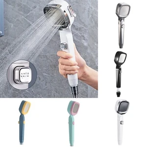 4 Mode Handheld Pressurized Shower Head With Pause Button Water Saving Shower - Picture 1 of 34