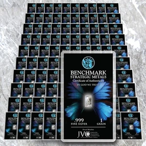 SILVER 100 BARS 1/15GRAM.999 FINE PURE SILVER BAR 100 PACK BULLION 15b - Picture 1 of 4