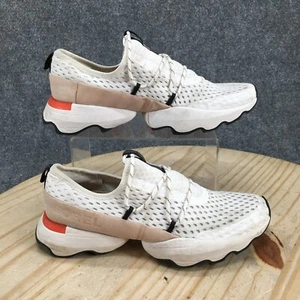 Sorel Shoes Womens 8 Kinetic Impact Sporty Slip On Low Sneakers White Fabric - Picture 1 of 16