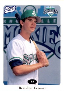 1996 Knoxville Smokies Best #10 Brandon Cromer Lake City South Carolina SC Card