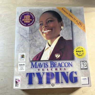 Mavis Beacon Teaches Typing - Version 4 for Windows 3.1 / 95 (PC CD-ROM) Sealed - Image 1 of 4