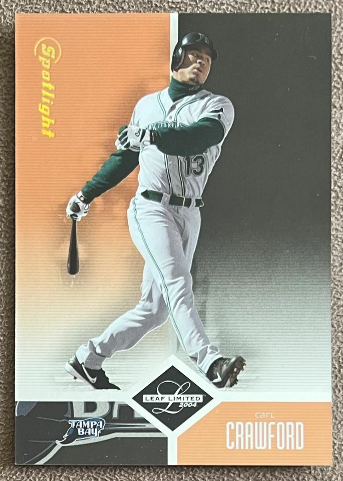 2004 Leaf Limited Bronze Spotlight Carl Crawford /100 Tampa Bay Devil Rays #239 - Image 1 of 2