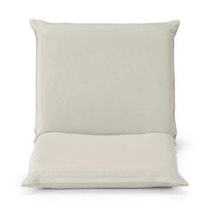 Muji ZAISU Floor Chair Large w Cotton Cover Beige 12911050 - Picture 1 of 7