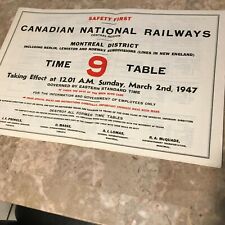 SB1 Canadian National - Montreal Division (Grand Trunk) - No 9 - March 1947