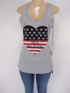 NWT True Religion TR OLD FAITHFUL TANK, Heather Grey, Size M,Retail $70 - Picture 1 of 10