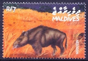 Maldivas 2002 MNH, Nesodon animales prehistóricos - Imagen 1 de 1