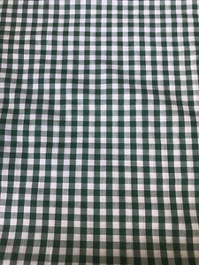 Vintage Gingham Rasen Stoff grün Baumwollmischung 1/4" Karo Puppen Quilt 2/3 Yard 44W - Bild 1 von 3