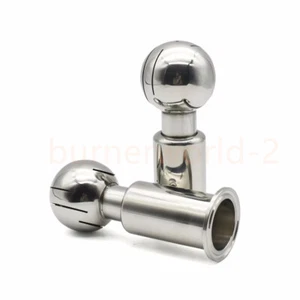 Rotary Cleaning Ball Head 1.5" 2" Tri Clamp Ferrule CIP Tank Spraying Nozzle - Picture 1 of 13