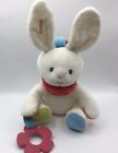 Baby Gund Flora Bunny Rabbit Activity Toy Plush Stuffed Animal White
