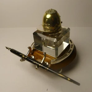 Reitsport / Jockey Cap Tintenständer / Tintenfass um 1890 - Bild 1 von 9