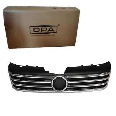 REJILLA RADIADOR DPA SPORT PARRILLA DELANTERA NEGRA BARRA CROMADA adecuada para VW PASSAT B7 - Imagen 1 de 2