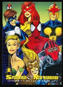 1994 Fleer The Amazing Spider-Man Trading Card #95 Spider-Man and New Warriors - Picture 1 of 3