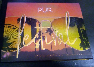 PUR Festival 12-piece Pressed Pigment Palette Eyeshadow, New  - Image 1 of 4