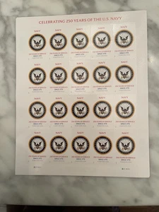 Scott # 6011 Marina de Estados Unidos.  HOJA PARA SIEMPRE COMO NUEVA. De 20 MNH.  Excelente precio - Imagen 1 de 1