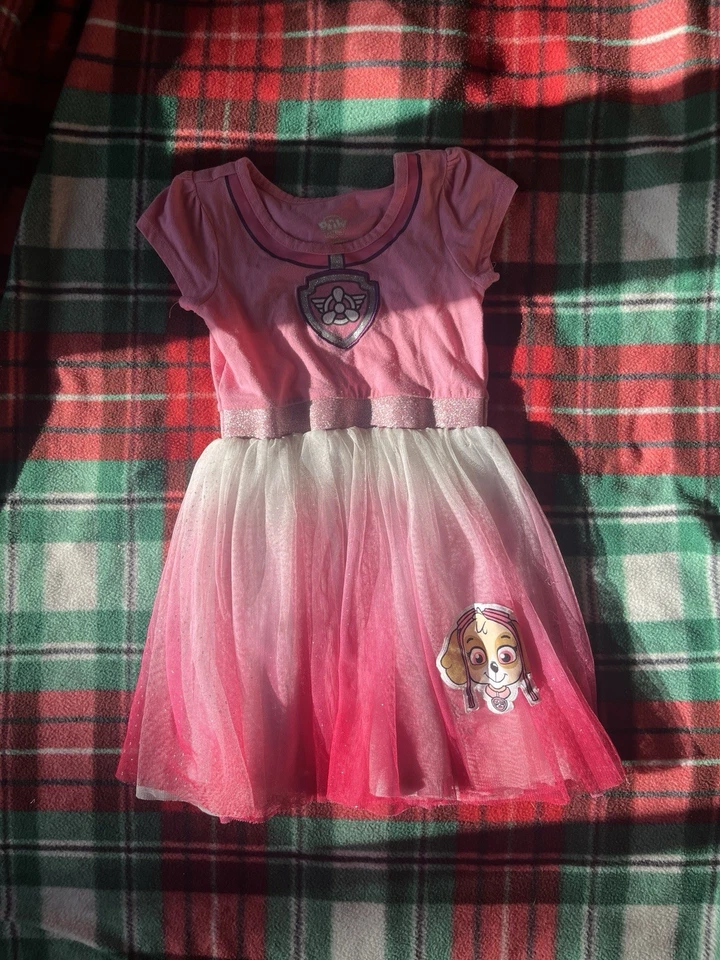 Vestido rosa Skye Paw Patrol de Nickelodeon para niñas talla 5T Foto 1 de 2