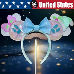đź’–Loungefly Disney Resort Winter Mickey & Minnie Pastel Snowman Ears Headband US - Picture 1 of 8