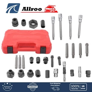 Universal Auto Alternator Pulley Profile Adaptor Removal & Install Tool Set 30PC - Picture 1 of 14