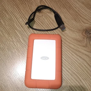 Disque dur LaCie Rugged Mini 5 To USB-C Micro B argent, orange, Antichocs - Picture 1 of 4