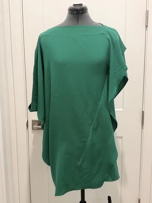 Zero + Maria Cornejo Green Silk Cocktail Dress - Size 6 - Изображение 1 из 4