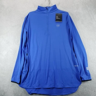 Camisa deportiva Veil Spark para mujer XL azul media cremallera rendimiento Foto 1 de 4