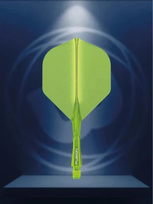 Winmau Fusion Integrated Flight & Shaft Fluoro Yellow Short - Image 1 of 4