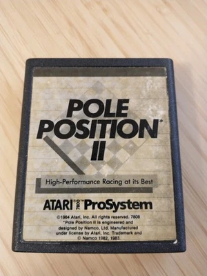 Atari 7800 ProSystem - Pole Position II Video Game - Cartridge Only - Image 1 of 3