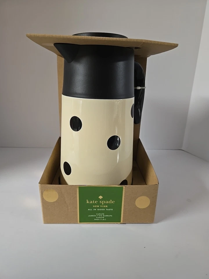 Jarra Kate Spade All In Good Taste Deco Dot 54 OZ 870546 nueva en caja Foto 1 de 4