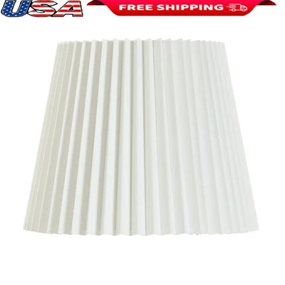 Knife Pleat Fabric Lamp Shade Tapered Drum Uno Fitter Perfect Home Decor New - Image 1 of 4