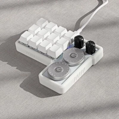 MARKENLOS YYR4 Custom Mechanical Keyboard 12-Keypad Brown Switch for Photo Editors #F1