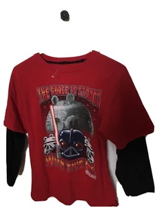 Boys Youth Angry Birds  Shirt The Force Is Strong Size 18 - Picture 1 of 6