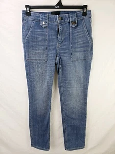 WHBM High Rise Everyday Soft Slim Ankle Jeans Medium Wash Sz 6 - Picture 1 of 11